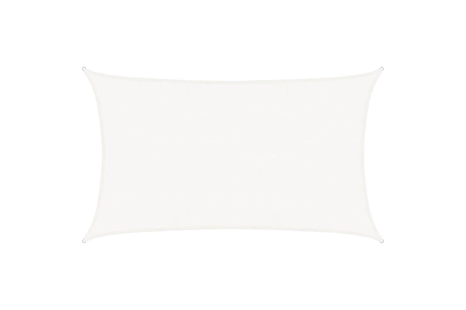 vidaXL 311248 Sunshade Sail 160 G/mÂ² White 5x8 M Hdpe