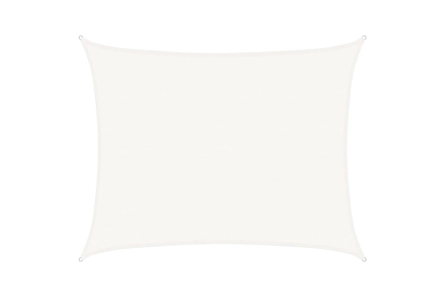 vidaXL 311250 Sunshade Sail 160 G/mÂ² White 6x8 M Hdpe