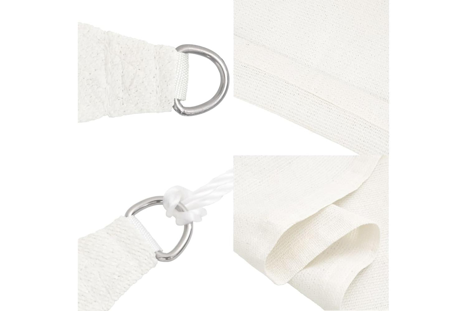 vidaXL 311250 Sunshade Sail 160 G/mÂ² White 6x8 M Hdpe-5
