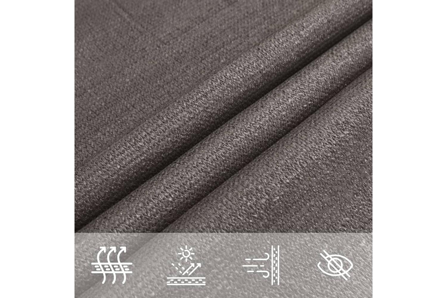 vidaXL 311063 Sunshade Sail Hdpe 2x3.5 M Anthracite-4