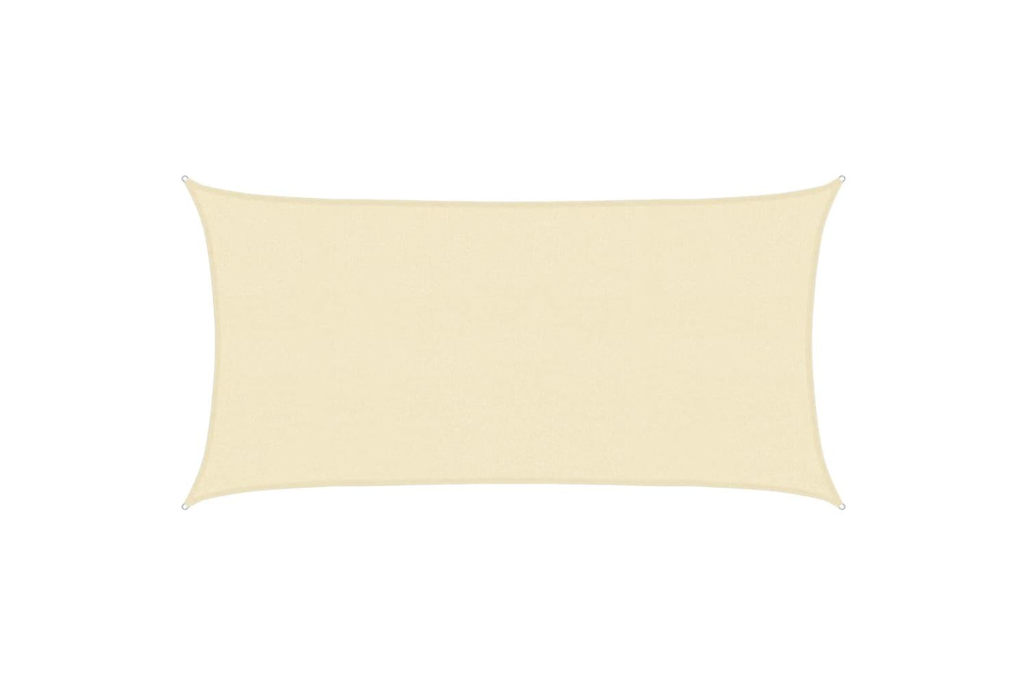 vidaXL 311181 Sunshade Sail 160 G/mÂ² Cream 2.5x5 M Hdpe