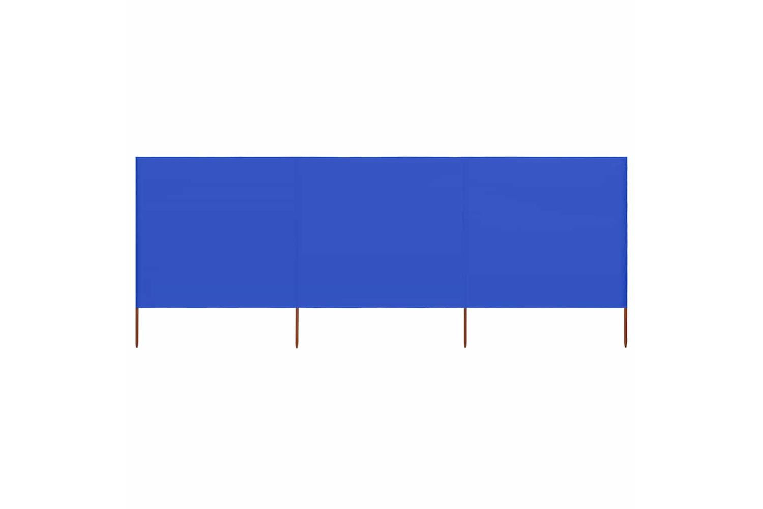 vidaXL 47147 3-panel Wind Screen Fabric 400x120cm Azure Blue