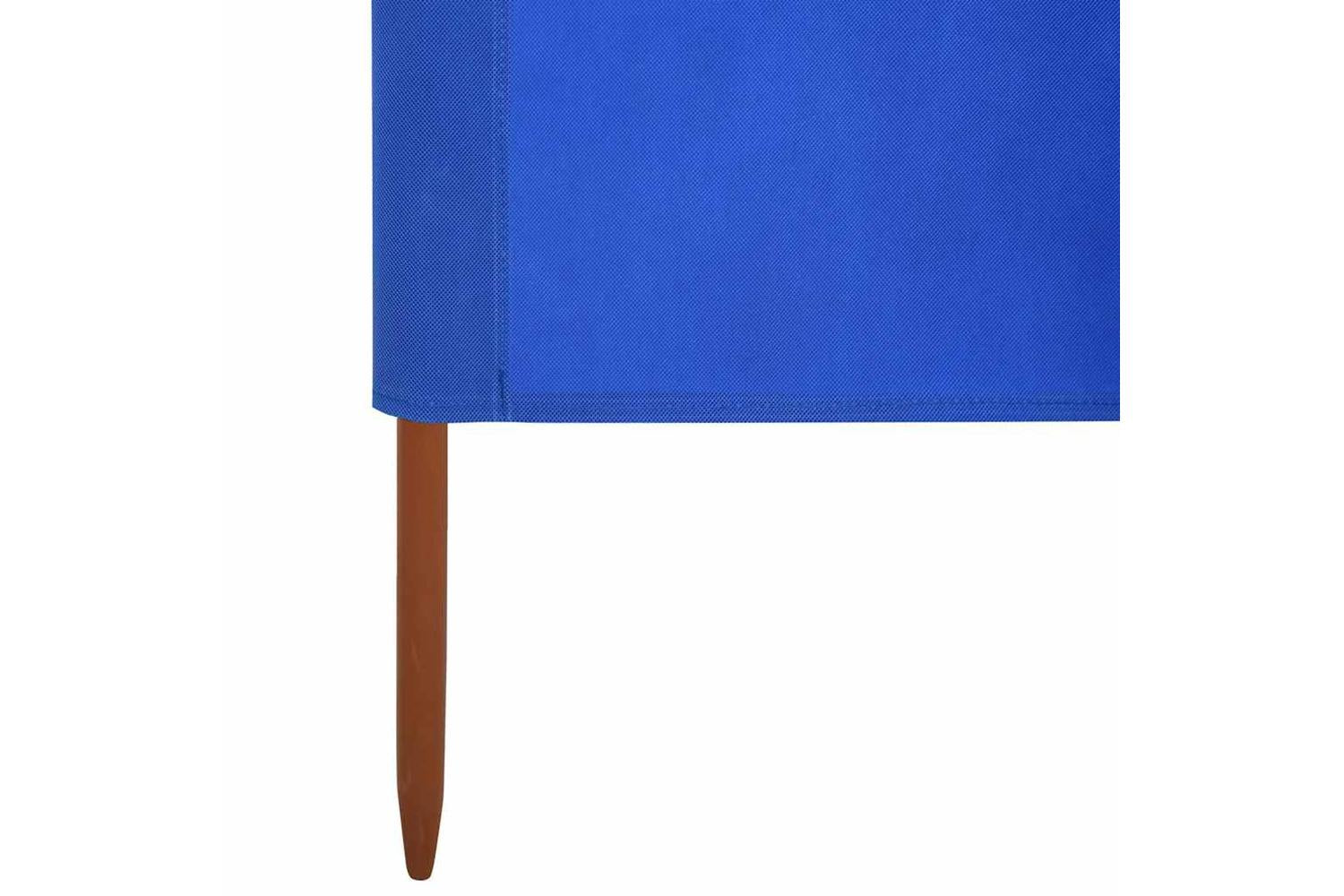 vidaXL 47147 3-panel Wind Screen Fabric 400x120cm Azure Blue-5
