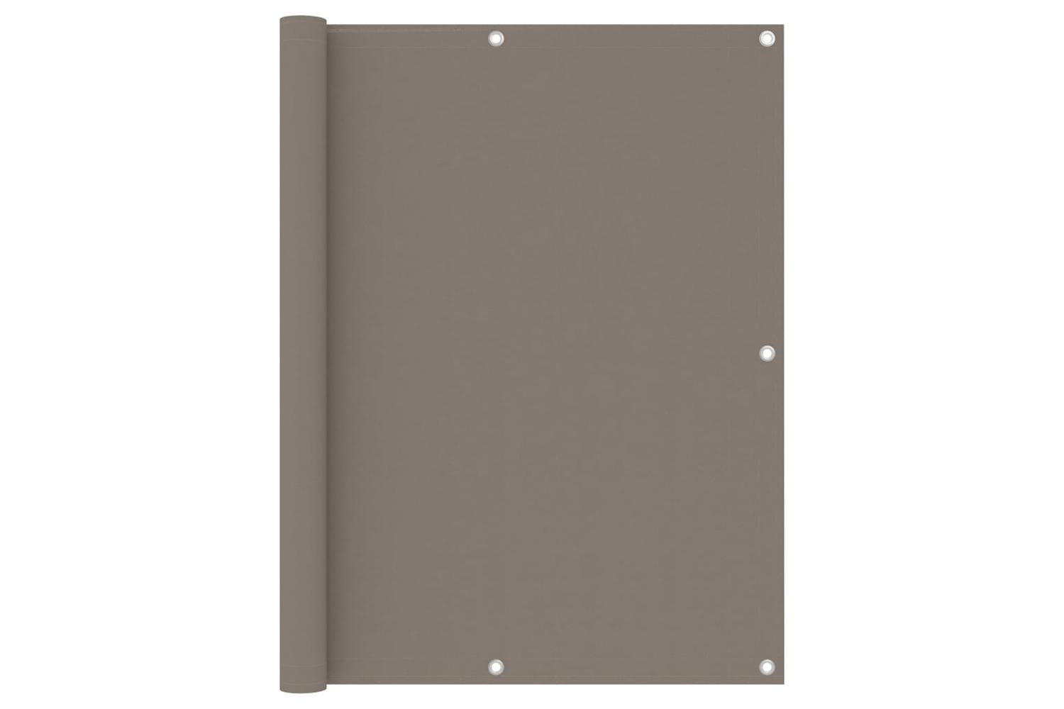 vidaXL 134995 Balcony Screen Taupe 120x600cm Oxford Fabric
