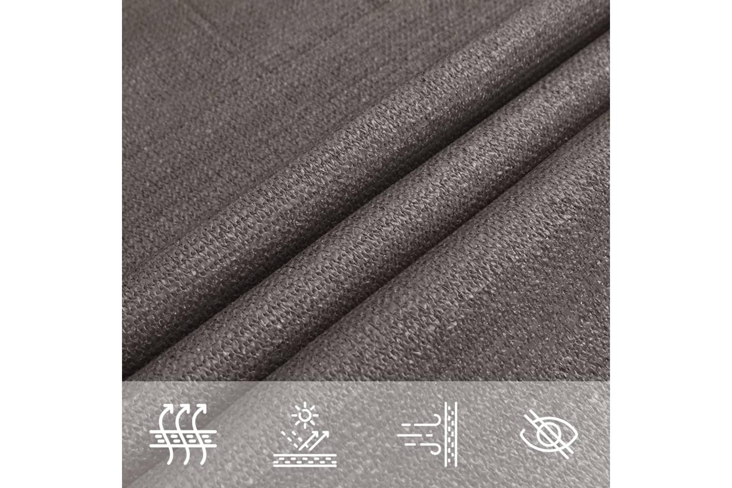Vidaxl 311085 Sunshade Sail 160 G/mâ² Anthracite 6x8 M Hdpe-4