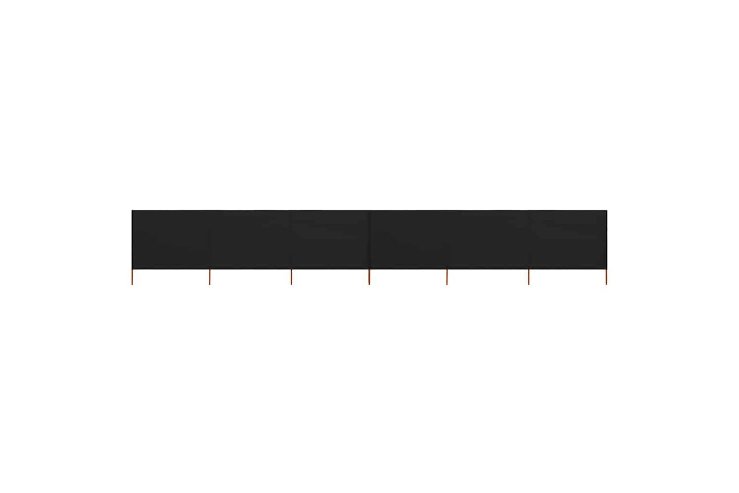 vidaXL 47184 6-panel Wind Screen Fabric 800x160cm Black