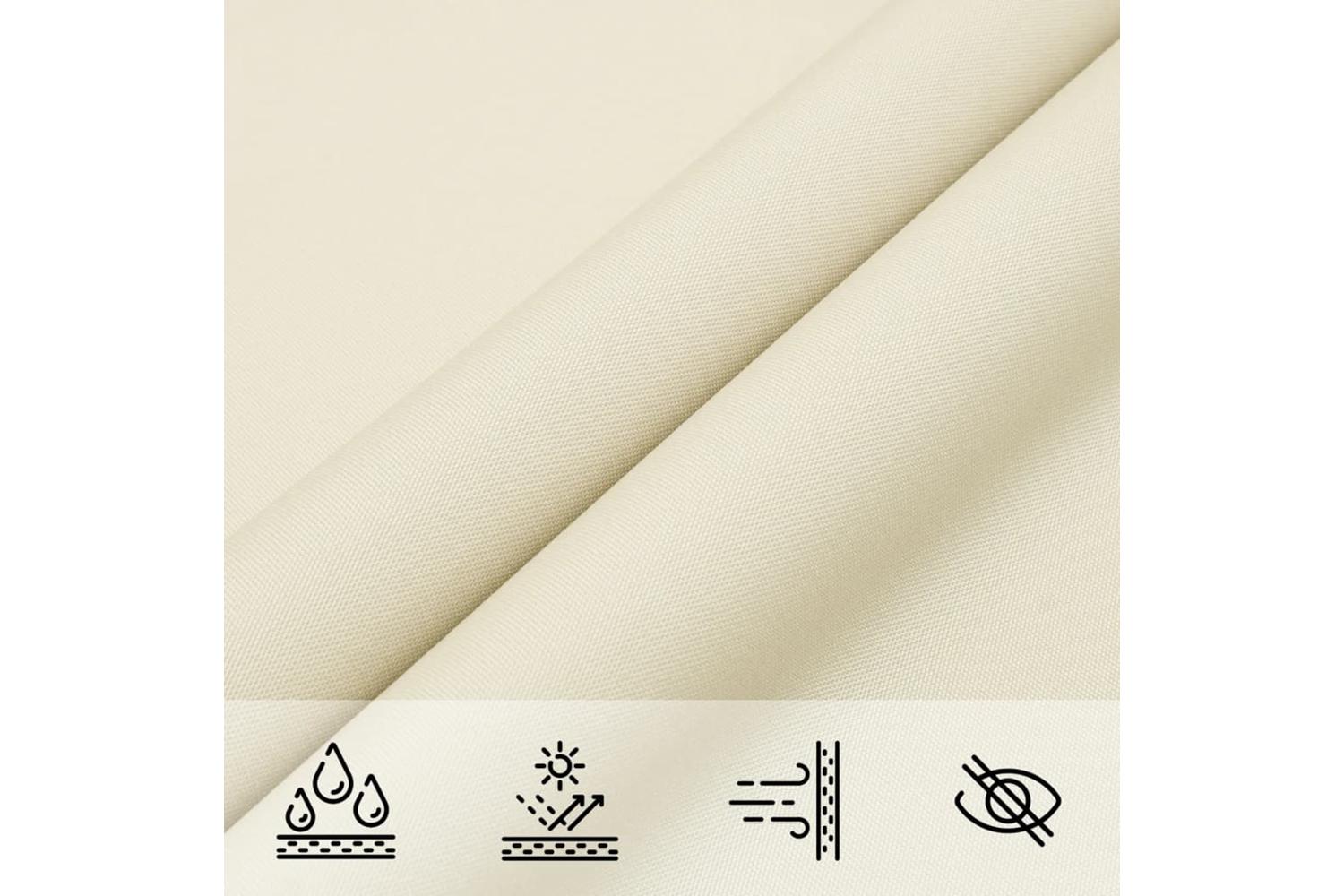 Vidaxl 135197 Sunshade Sail Oxford Fabric Square 6x6 M Cream-6