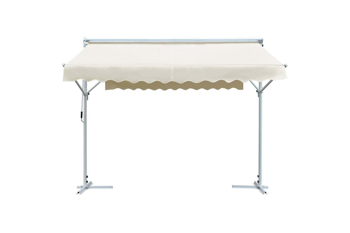 Vidaxl 143744 Free Standing Awning 3x3 M Cream-2