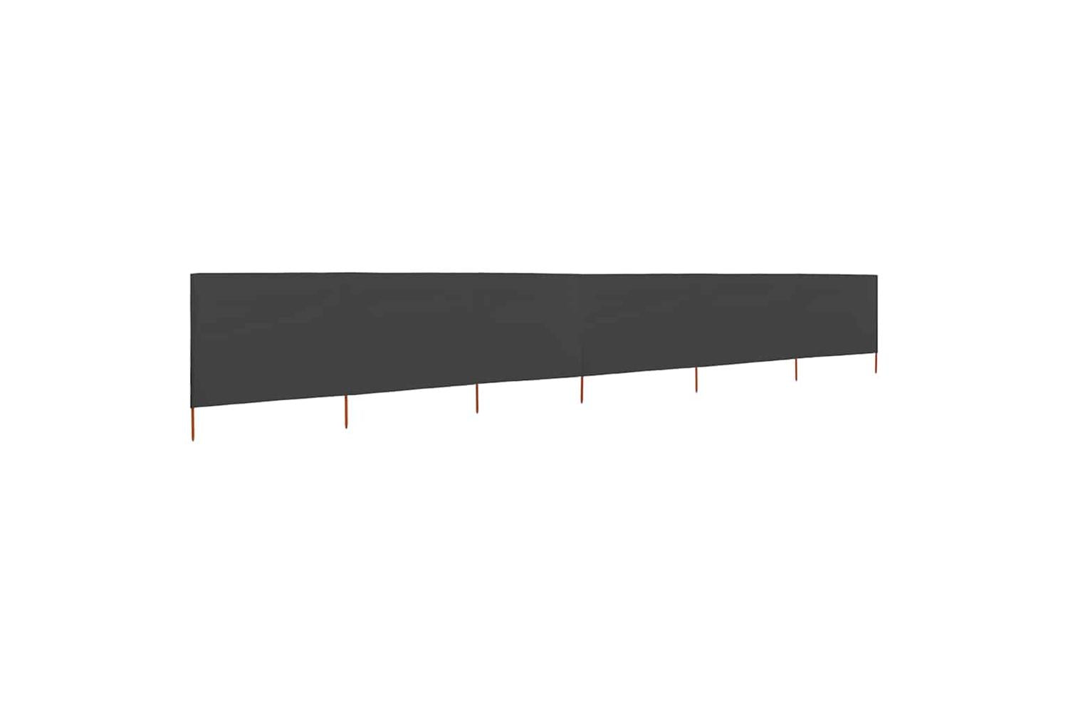 vidaXL 47182 6-panel Wind Screen Fabric 800x160cm Anthracite-2