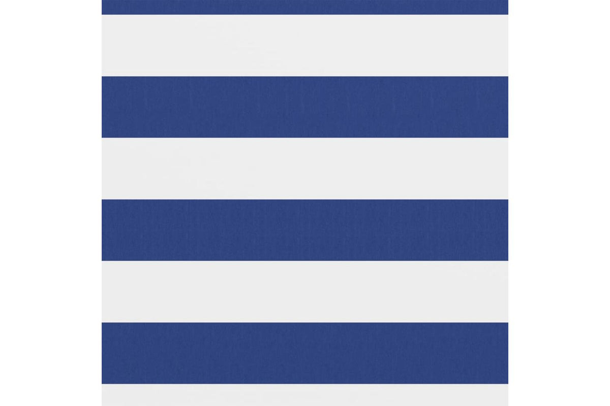 vidaXL 134915 Balcony Screen White And Blue 75x600cm Oxford Fabric-2