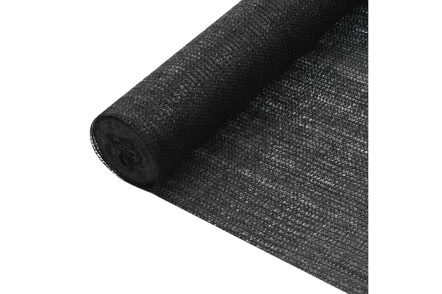 Vidaxl 149331 Privacy Net Black 2x50 M Hdpe 75 G/mâ²
