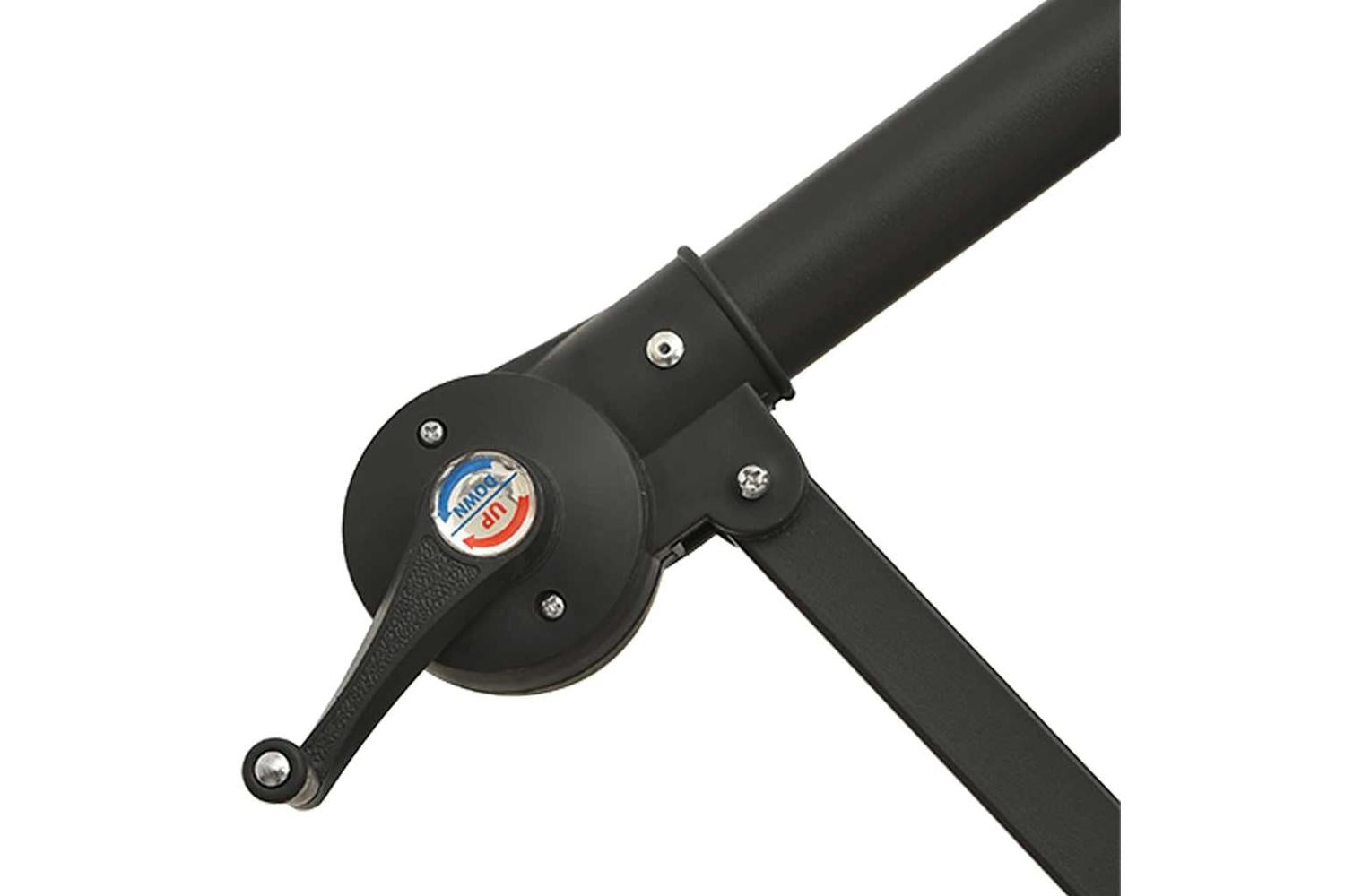 Vidaxl 313780 Cantilever Umbrella With Led Lights And Steel Pole Wine Red-10