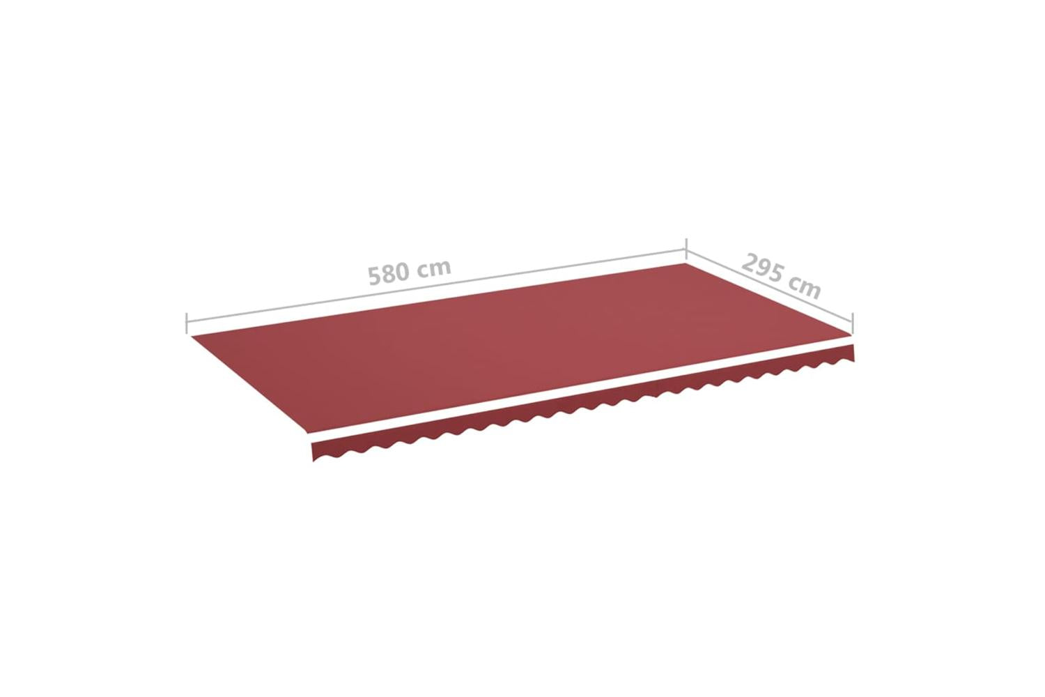 Vidaxl 311973 Replacement Fabric For Awning Burgundy Red 6x3 M-6