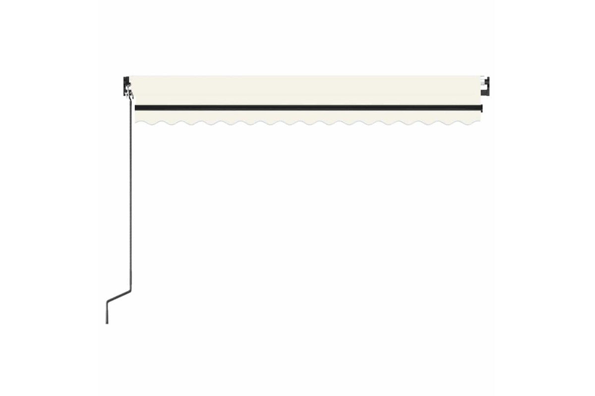 vidaXL 3069117 Manual Retractable Awning 450x300cm Cream-4