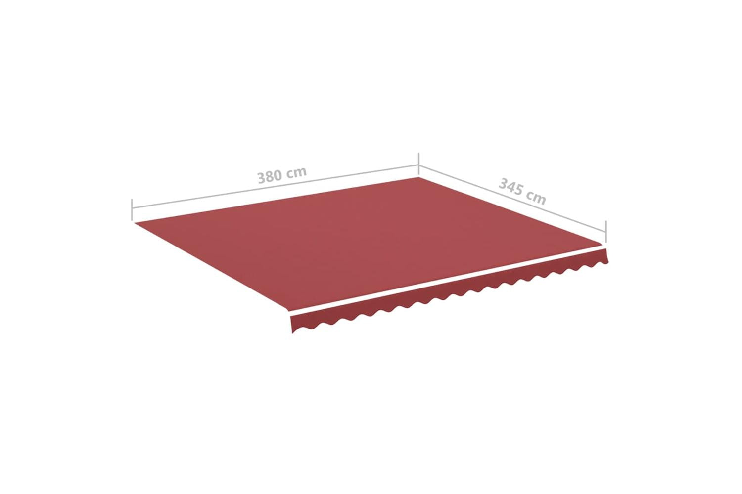 Vidaxl 311968 Replacement Fabric For Awning Burgundy Red 4x3.5 M-6