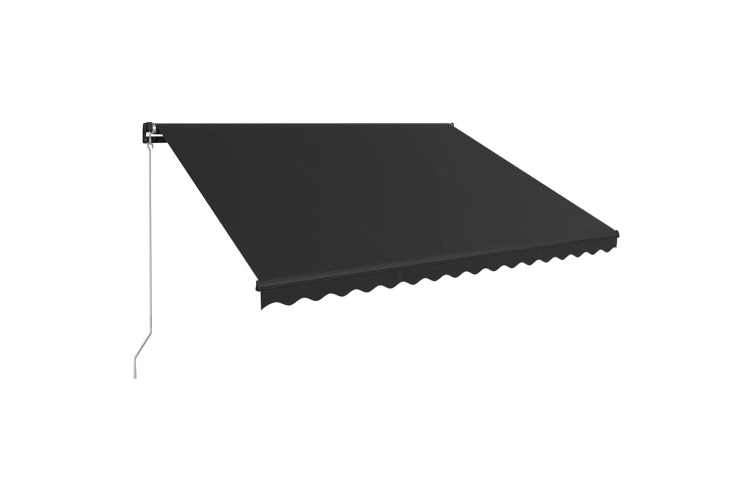 vidaXL 3051240 Manual Retractable Awning 450x300cm Anthracite-2