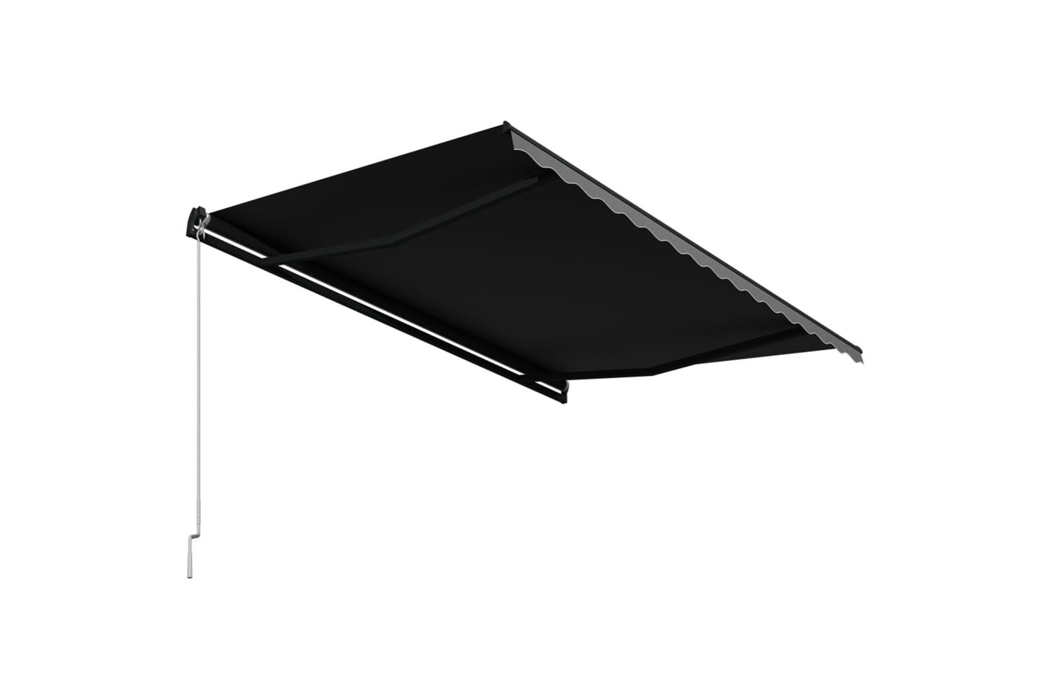 vidaXL 3051240 Manual Retractable Awning 450x300cm Anthracite-4