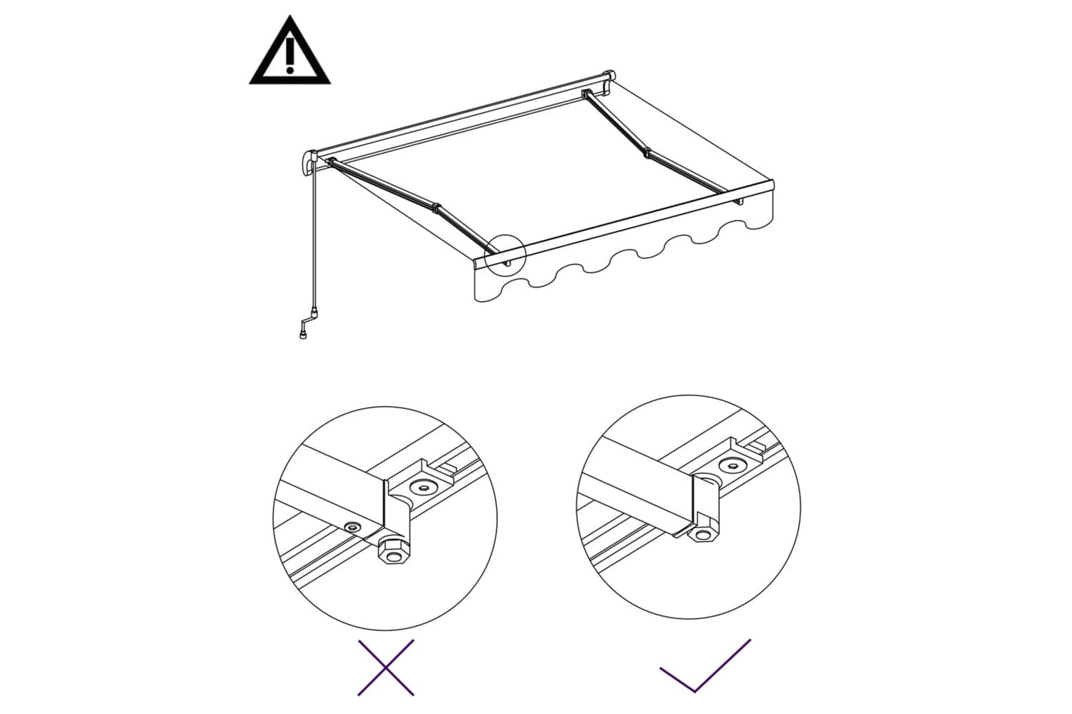 vidaXL 3051240 Manual Retractable Awning 450x300cm Anthracite-7