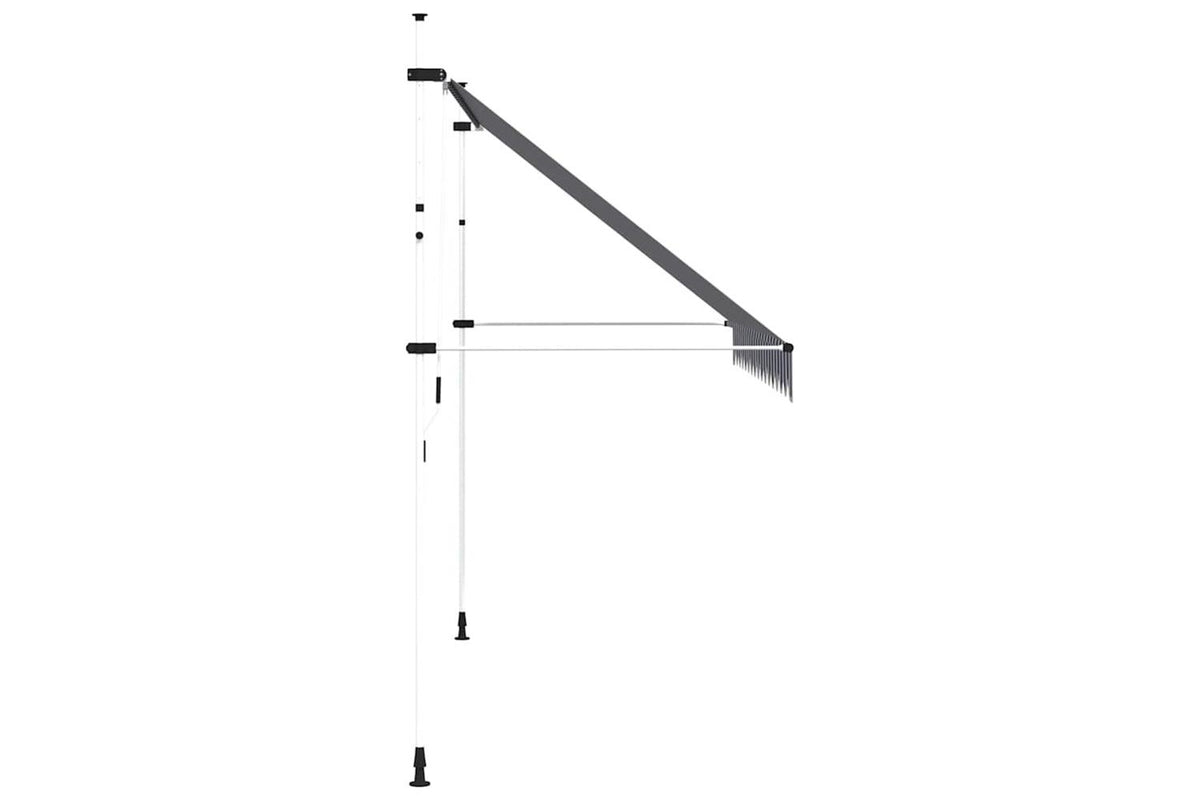 vidaXL 43223 Manual Retractable Awning 350cm Blue And White Stripes-3
