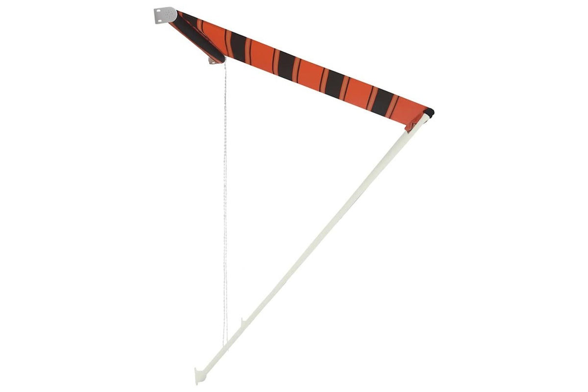 vidaXL 145896 Retractable Awning 250x150cm Orange And Brown-3