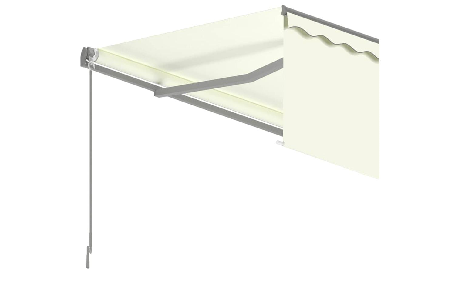 Vidaxl 3069397 Manual Retractable Awning With Blind 3.5x2.5m Cream-5