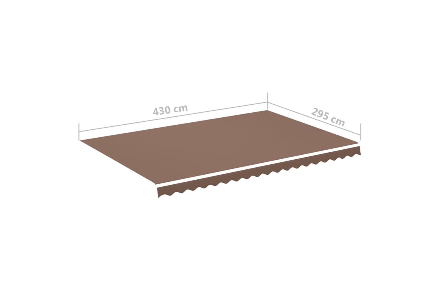 Vidaxl 311979 Replacement Fabric For Awning Brown 4.5x3 M-6