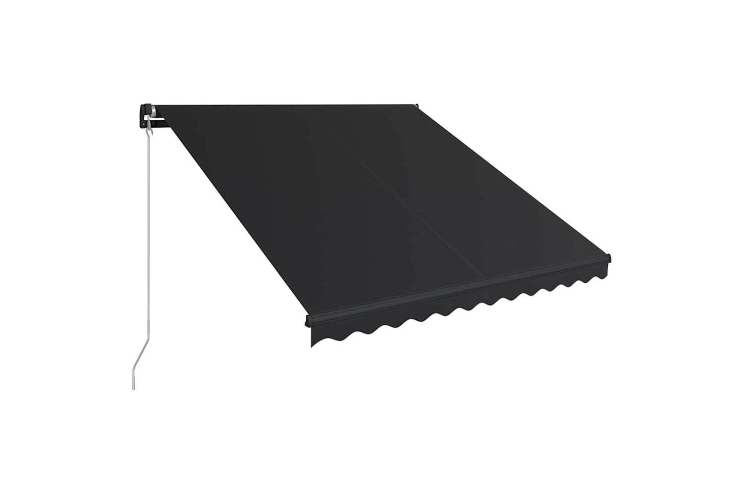 vidaXL 3051238 Manual Retractable Awning 350x250cm Anthracite-2