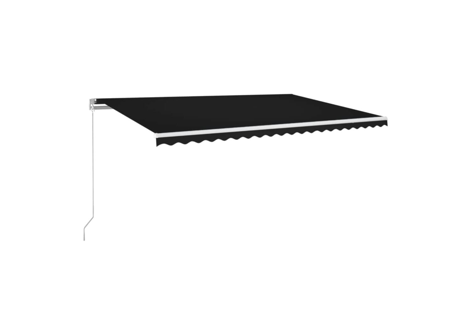 vidaXL 3069019 Manual Retractable Awning 500x350cm Anthracite