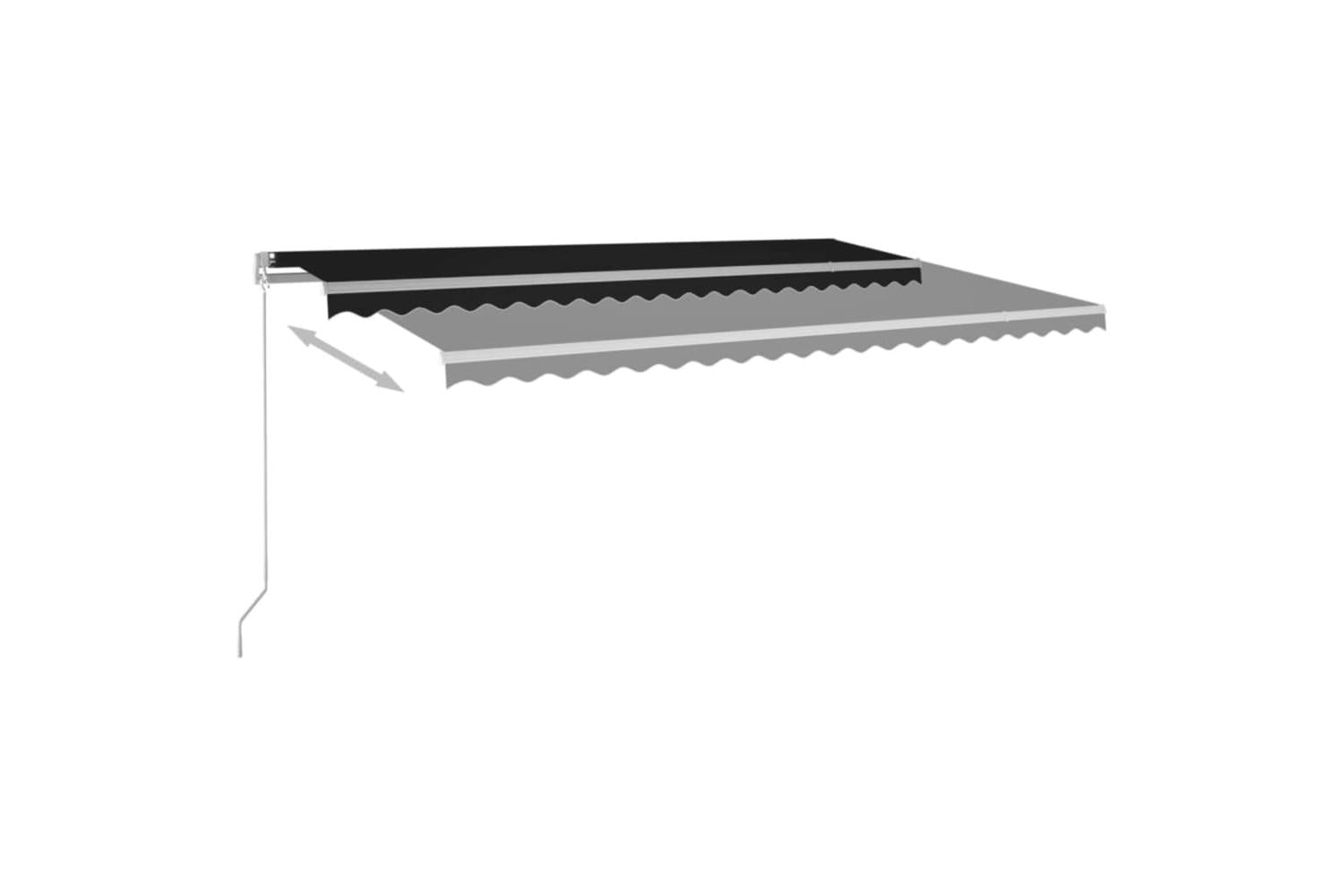 vidaXL 3069019 Manual Retractable Awning 500x350cm Anthracite-3