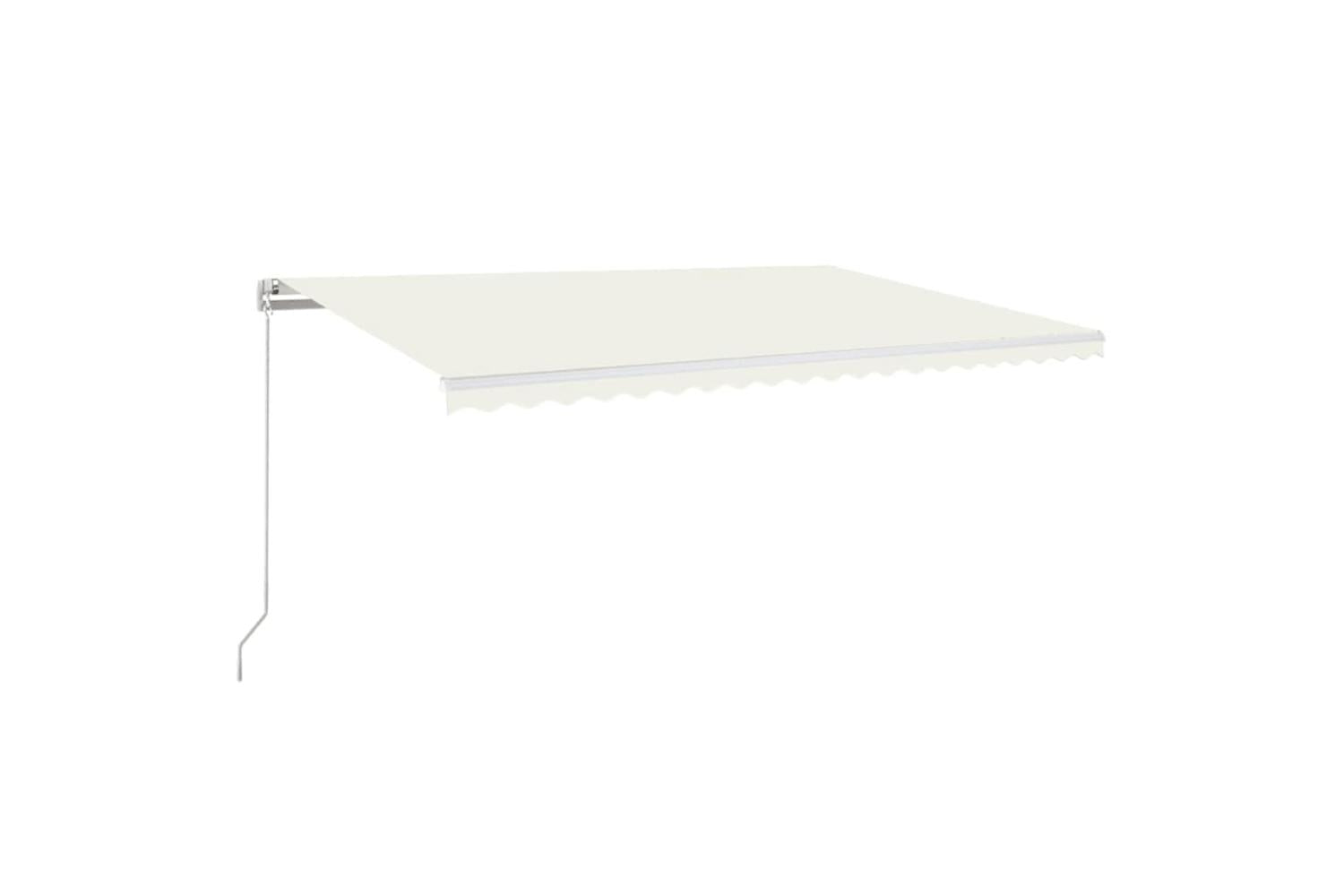 vidaXL 3069017 Manual Retractable Awning 500x350cm Cream-2