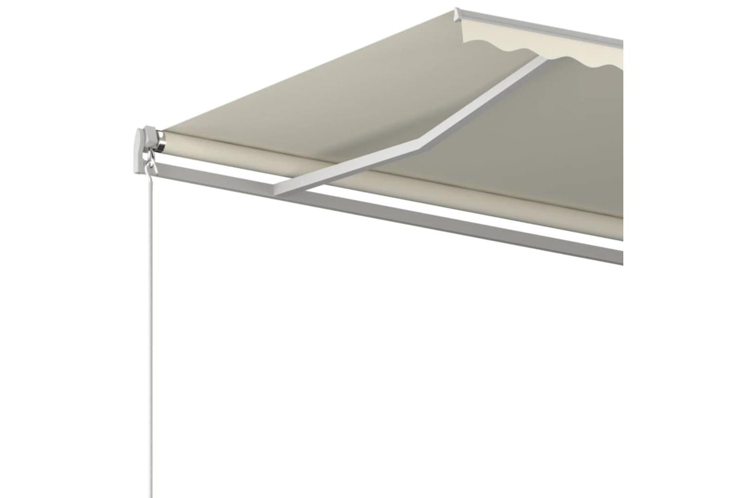 vidaXL 3069017 Manual Retractable Awning 500x350cm Cream-5