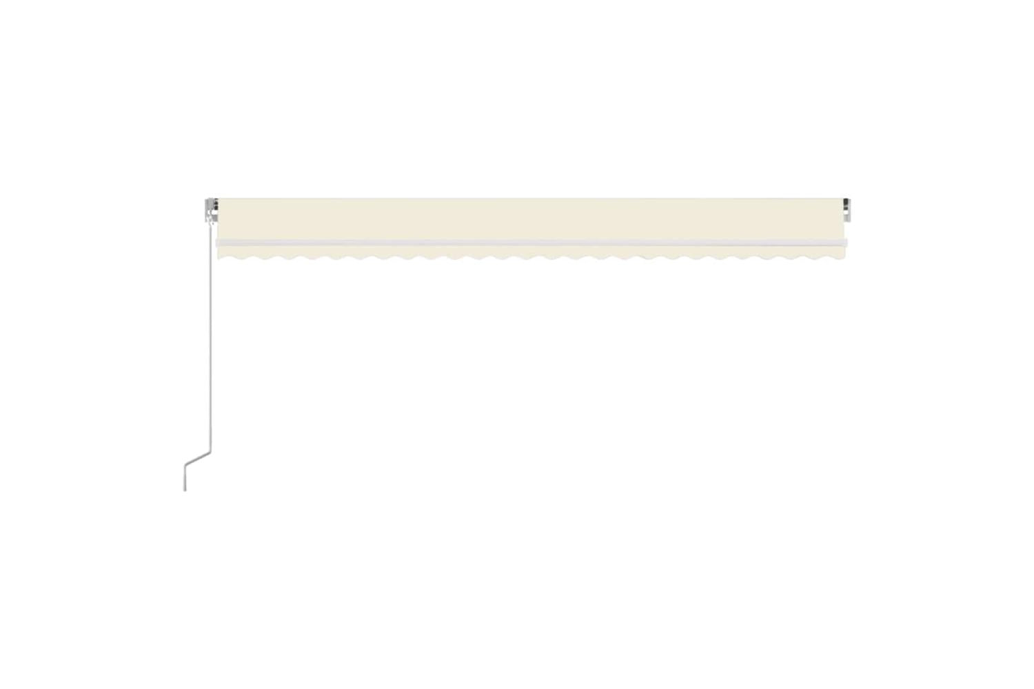 vidaXL 3069042 Manual Retractable Awning With Led 600x350cm Cream-4