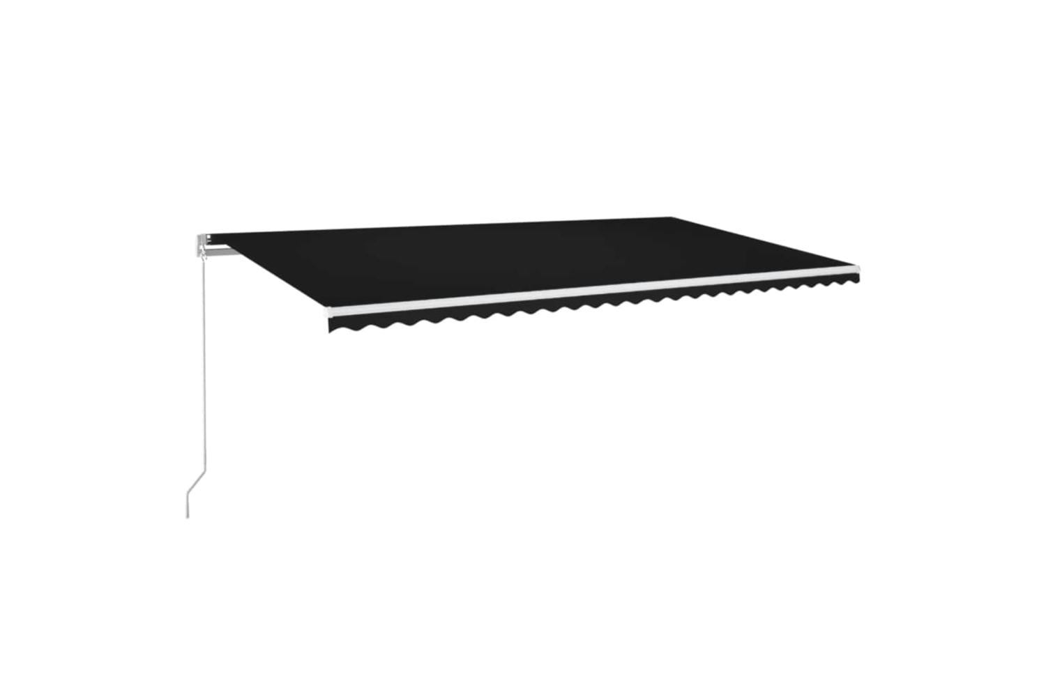 vidaXL 3069044 Manual Retractable Awning With Led 600x350cm Anthracite