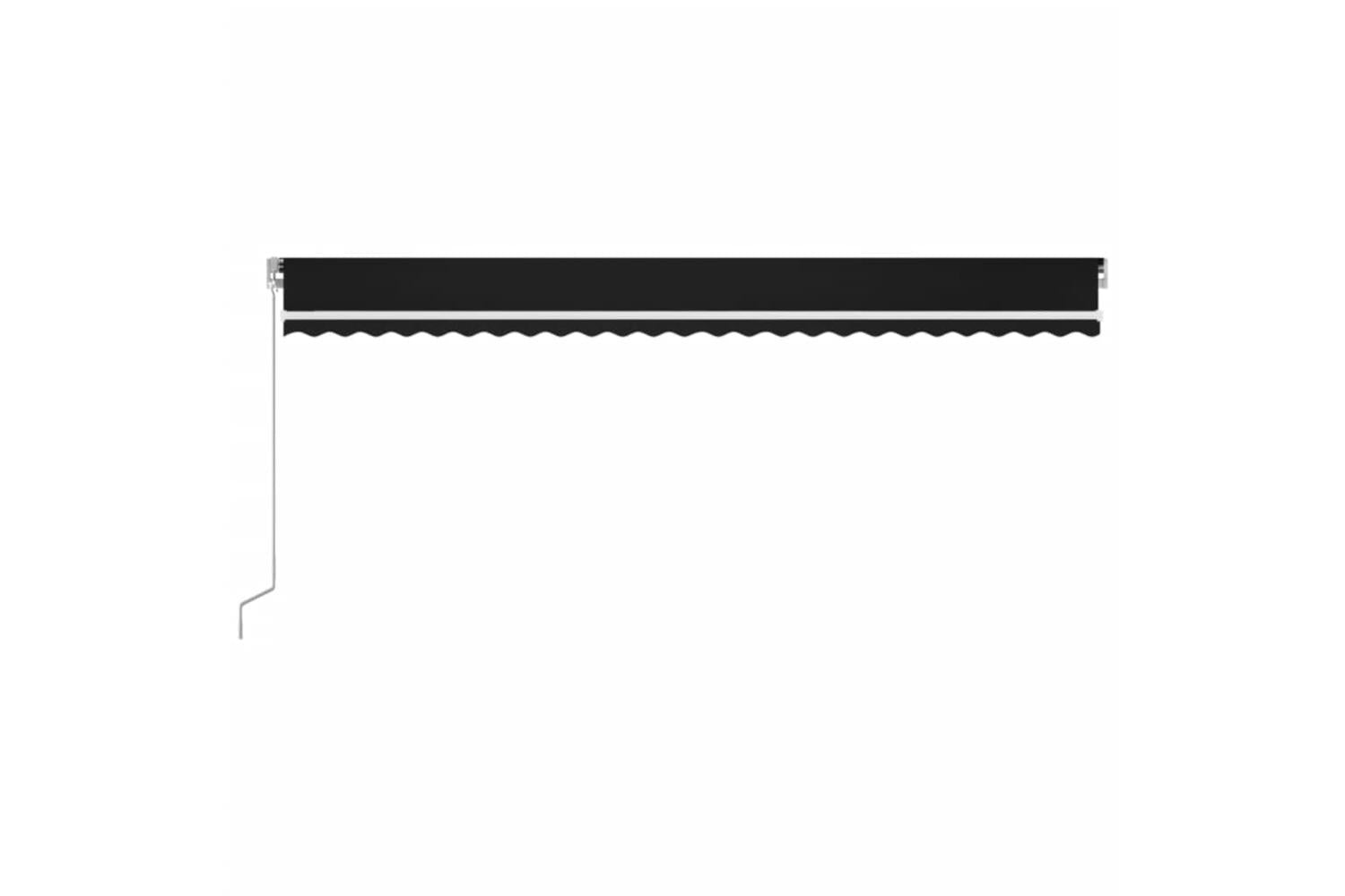 vidaXL 3069044 Manual Retractable Awning With Led 600x350cm Anthracite-4
