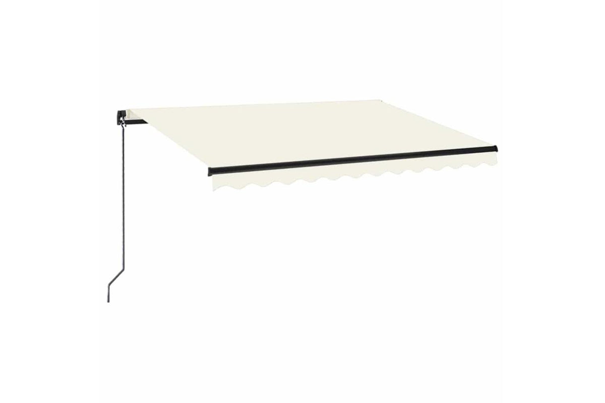 vidaXL 3069077 Manual Retractable Awning 350x250cm Cream