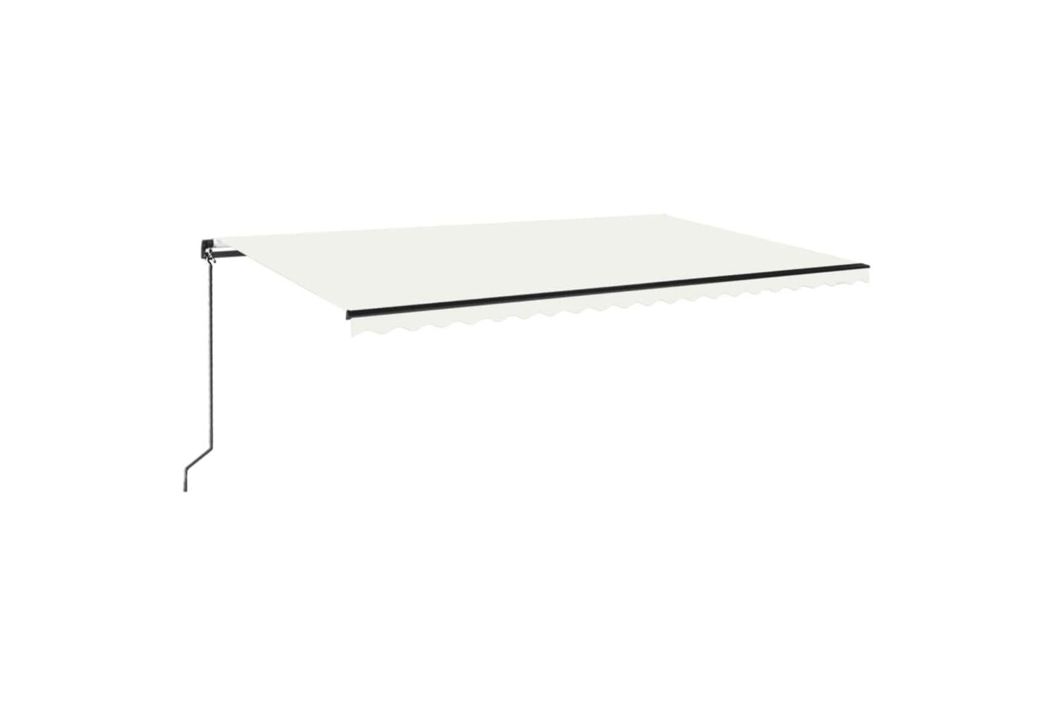 vidaXL 3069217 Manual Retractable Awning 500x350cm Cream-2