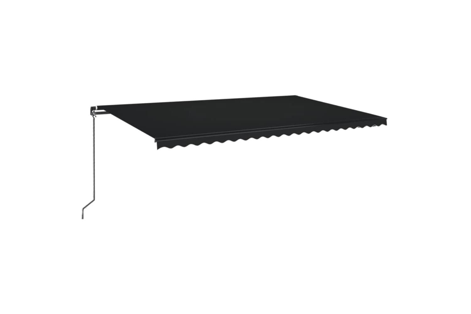 vidaXL 3069219 Manual Retractable Awning 500x350cm Anthracite-2