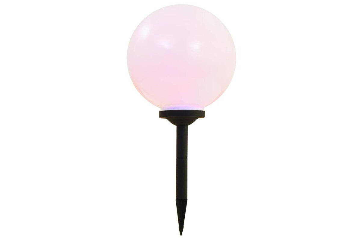 vidaXL Outdoor Solar Lamps 2 Pcs Led Spherical 30cm Rgb-5