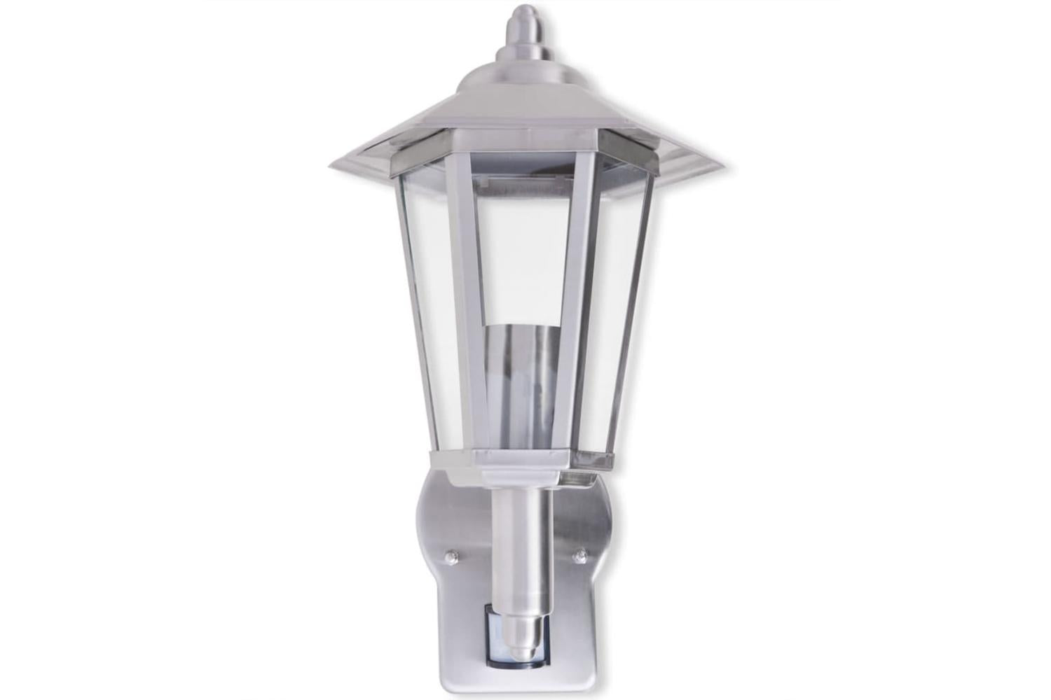 Vidaxl Outdoor Uplight Wall Lantern With Sensor Stainless Steel-3