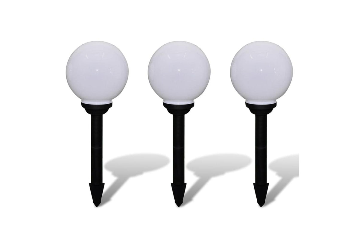 vidaXL 40864 Outdoor Pathway Lamps 3 Pcs Led 20cm With Ground Spike