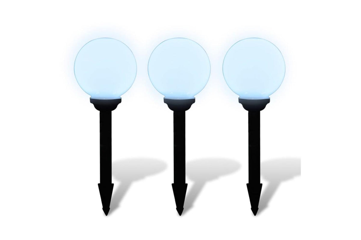vidaXL 40864 Outdoor Pathway Lamps 3 Pcs Led 20cm With Ground Spike-3