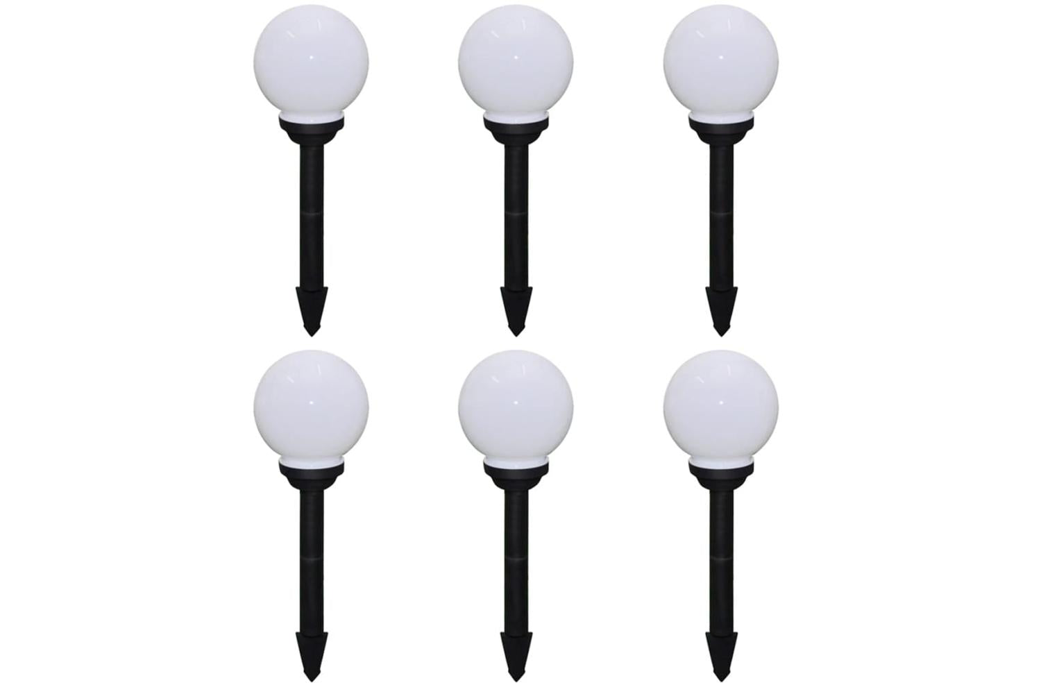 vidaXL 277115 Outdoor Pathway Lamps 6 Pcs Led 20cm With Ground Spike