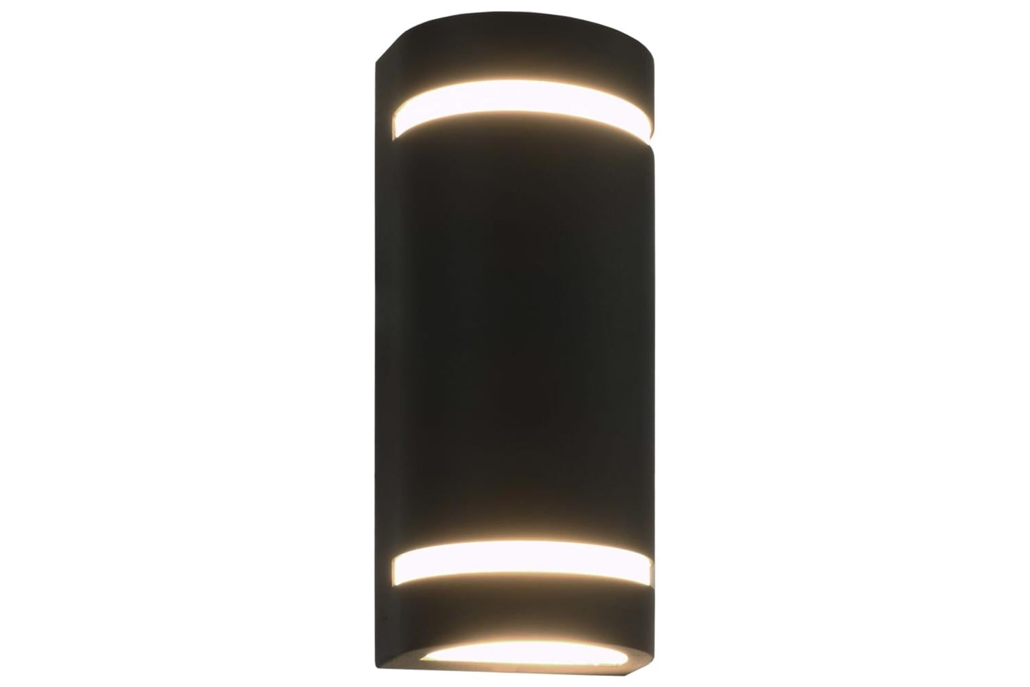 Vidaxl 45649 Outdoor Wall Lights 2 Pcs 35 W Black Half-round-2