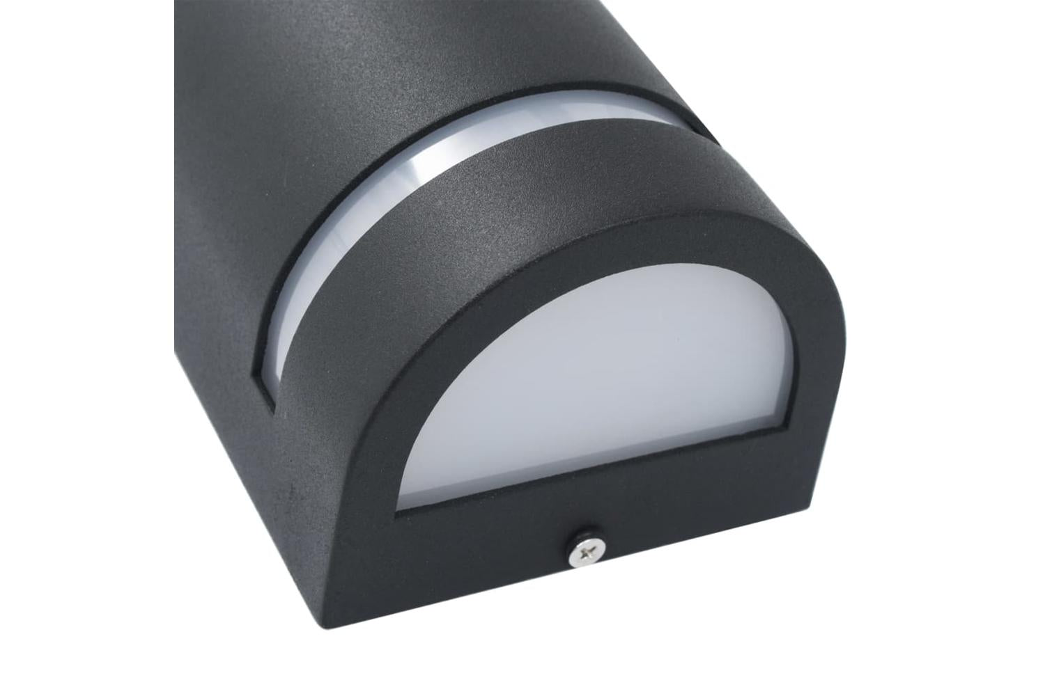 Vidaxl 45649 Outdoor Wall Lights 2 Pcs 35 W Black Half-round-6