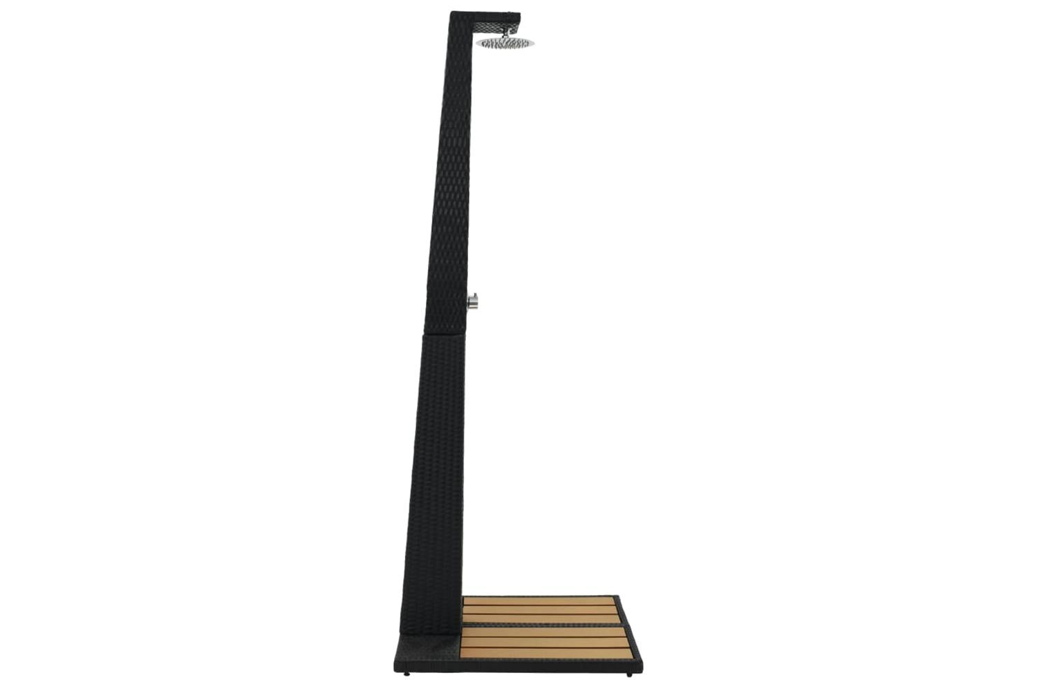 Vidaxl Garden Shower Poly Rattan Wpc-2