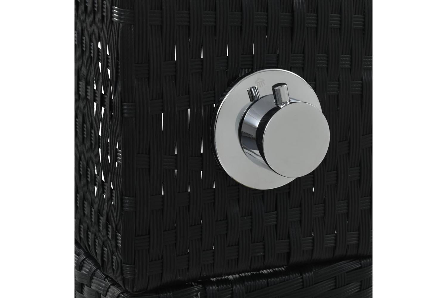 Vidaxl Garden Shower Poly Rattan Wpc-6