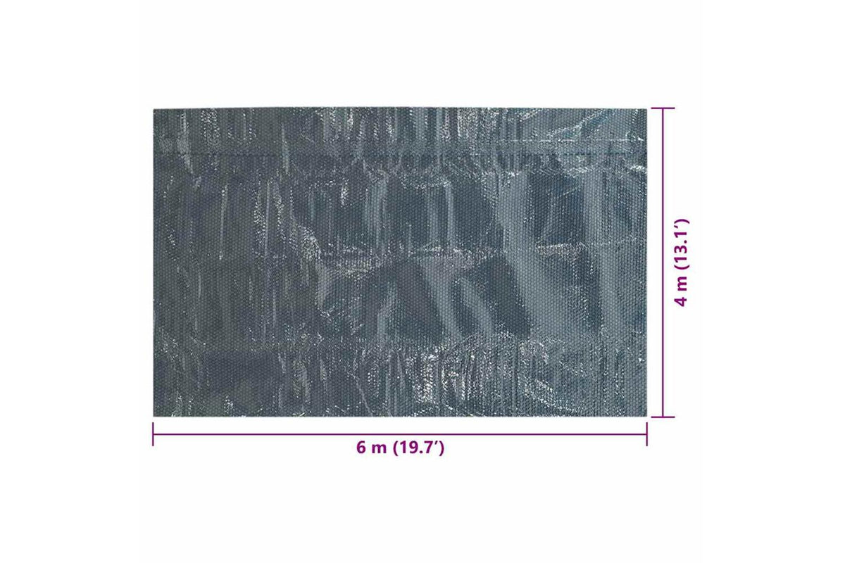 vidaXL 92968 Floating Pe Solar Pool Film 600x400cm Black And Blue-6