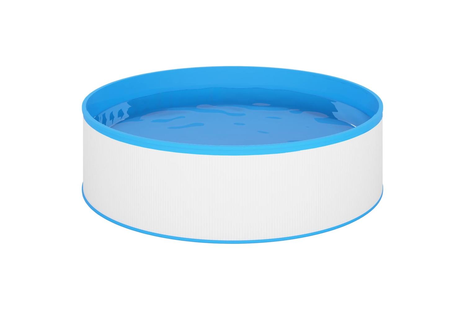 vidaXL 3070798 Splasher Pool With Hanging Skimmer And Pump 350x90cm White-3
