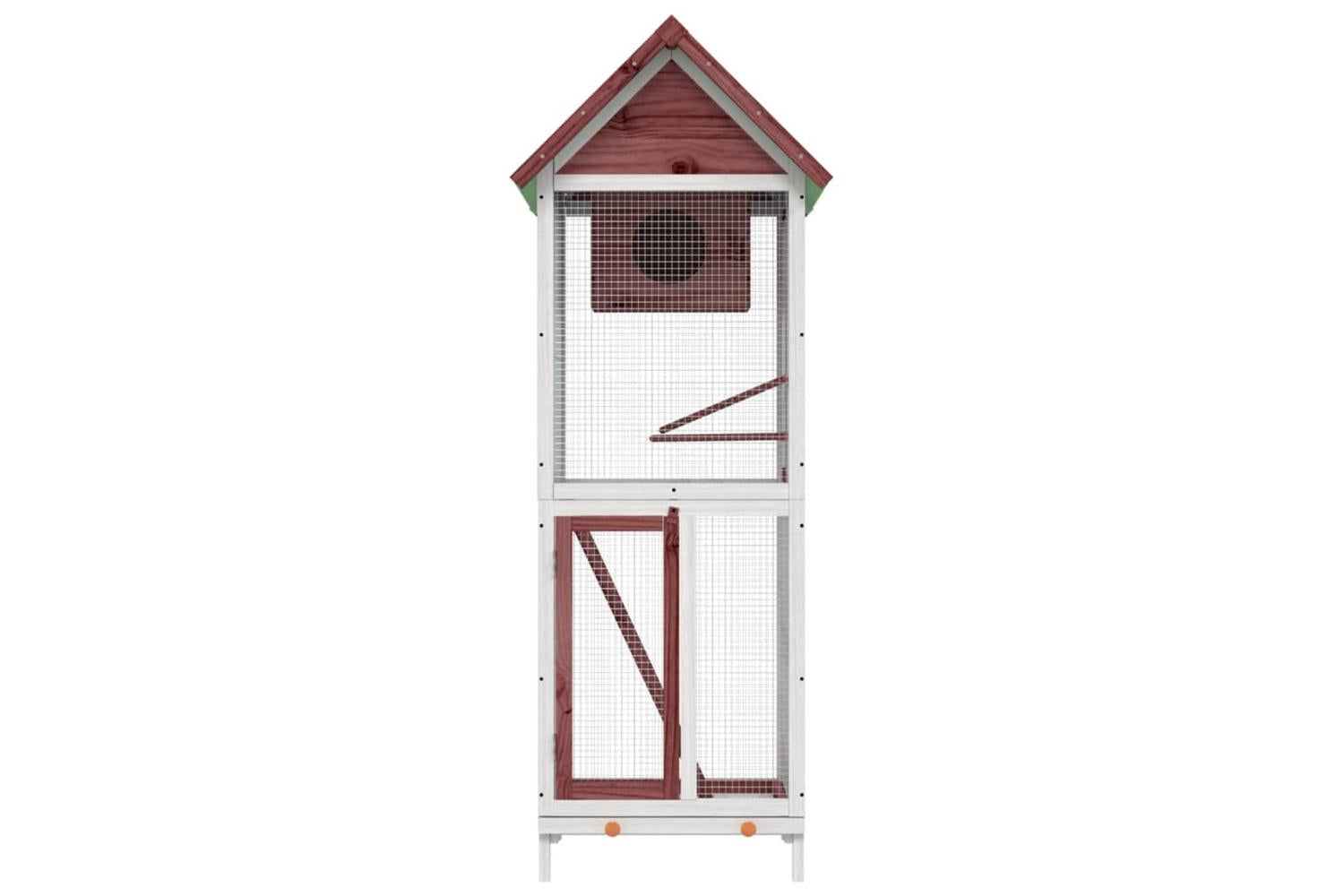 vidaXL 172257 Bird House Mocha 60x58.5x160cm Solid Wood Pine-3