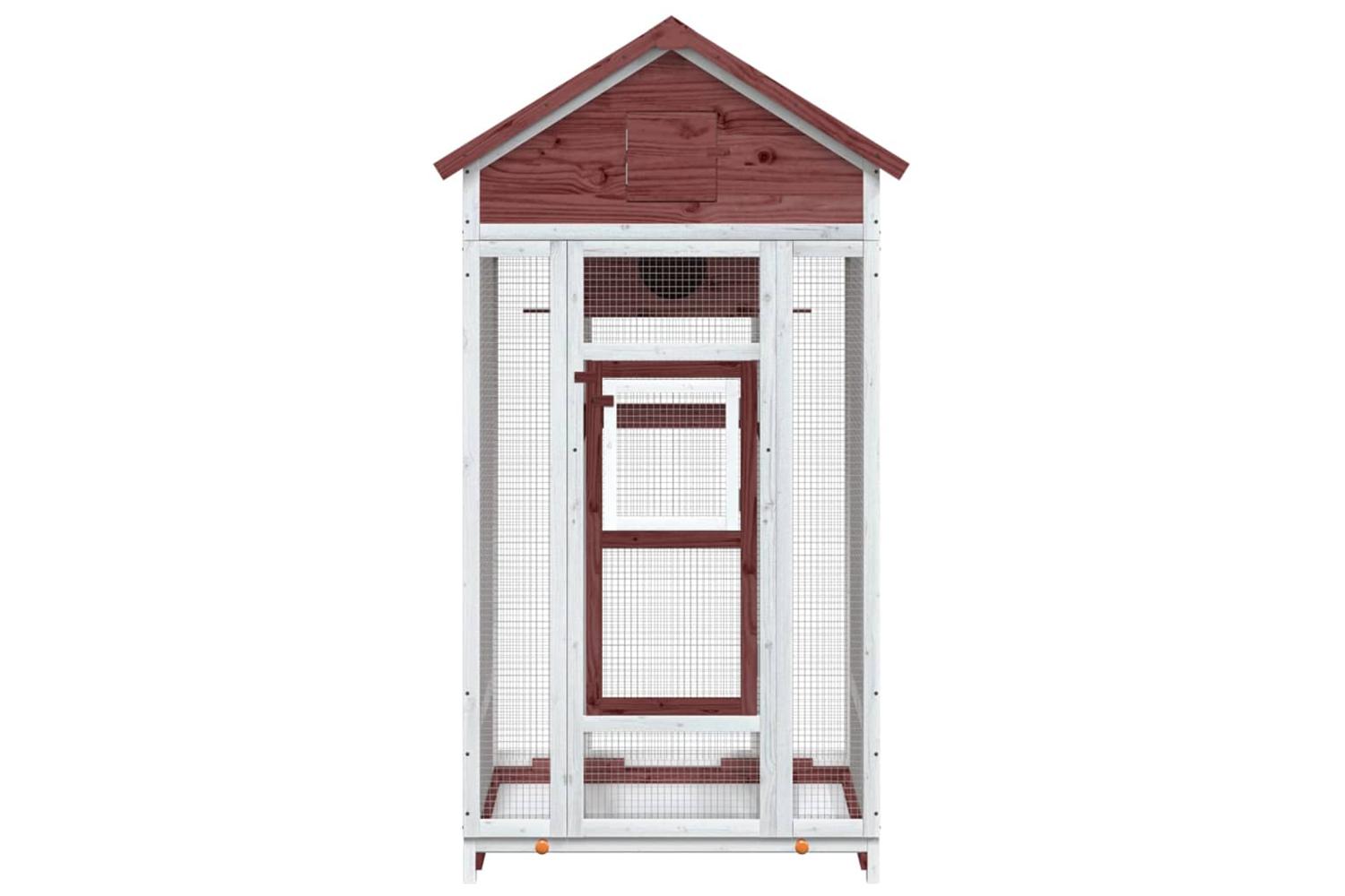 vidaXL 172254 Bird House Mocha 91.5x53x170cm Solid Wood Pine-3